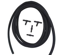 ZEALfix 2M Scheibenwaschanlage Schlauch mit Schlauchkit Waschs chlauch T-Stück & I-Stück Verbinder zum Anschluss von Autowasserpumpe und Düsen