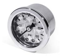 Zemex Öldruckmanometer Öldruckanzeige Silber -100 PSI 6 Bar Motorrad Auto Performance