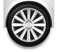 ZentimeX Radzierblenden Radkappen Radabdeckung 13" Zoll #29 Silber ABS