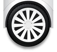 ZentimeX Radzierblenden Radkappen Radabdeckung 13" Zoll #32 WEIß ABS