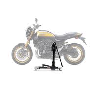 Zentralständer EVOLIFT® für Kawasaki Z900 RS SE 22- Black Ops Edition (Grundfarbe: Schwarz) Mit Werkstattmatte Ohne Ohne Mit Werbeschild