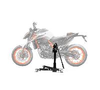 Zentralständer EVOLIFT® für KTM 890 Duke R mit PP-Fußraste 20-23 Black Ops Edition (Grundfarbe: Schwarz)