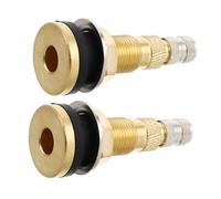 Zerodeko 2 Stück Vollkupfer Traktorreifen Ventilschäfte Schlauchlose Luftventile Für Baumaschinen Landwirtschaft Und Lkw Kompatibel Mit Walzen Ladern Luftdichtes Ventil Ersatzteil