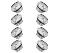 Zerodeko 8 Stück Ölstandanzeiger aus Aluminium G3/8 mit Außengewinde Transparentes Schaufenster für Luftkompressoren Kompressortanks und Pumpen Ölstandsanzeiger für Werkstattausrüstung