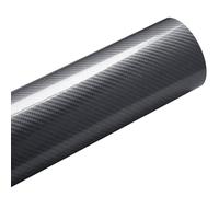 ZESLIV Carbon Folie, 5D Selbstklebend Autofolie Grau, 20cmx152cm Auto Schutz Aufkleber Einstiegsleisten Schutzfolie