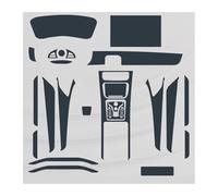 ZGHQHCDRH Mittelkonsolen-Set fürs Auto Passend für BYD Han EV DM Autoaufkleber Mittelkonsole Instrumentenbildschirm Transparente Folie Mittelkonsole Organizer(Style A for LHD)