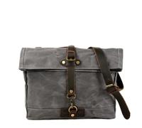 ZHANGZHENGYAO Motorradsitz-Rucksack Vintage Herren Motorrad Rucksack Wasserdicht Canvas Leder Retro Rücksitztasche Motocross Satteltaschen Biker Seitentasche Braun(Gary-2)