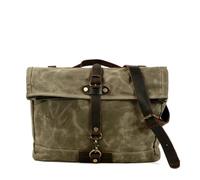 ZHANGZHENGYAO Motorradsitz-Rucksack Vintage Herren Motorrad Rucksack Wasserdicht Canvas Leder Retro Rücksitztasche Motocross Satteltaschen Biker Seitentasche Braun(Olivev-2)