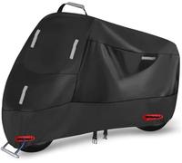ZHAOWLI wasserdichte Motorradabdeckung für Yamaha Xmax 300, 300D Oxford Stoff Motorrad Abdeckplane UV-Beständiges Outdoor Indoor Alle Jahreszeiten,Grey/C