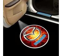 ZHIDZ Auto Türbeleuchtung Willkommen Lights für Mazda 2 3 6 CX-3 CX-5 CX-30 CX-60 CX-80 MX-30 MX-5, HD LED Einstiegsbeleuchtung Projektor Beleuchtung Autozubehör,B Four