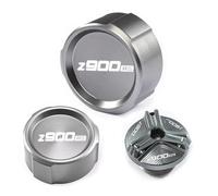 ZHSBAG Für Kawasaki Z900RS Z900 RS Z 900 RS Motorrad CNC Aluminiumlegierung Vorder- Und Hinterradbremse Tankdeckel Und Einfülldeckel Zubehör(A Set Titanium)