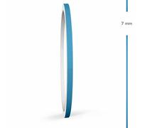 Zierstreifen 7mm 10 Meter Reflektierend Hellblau Glänzend Glanz Auto Boot WoMo