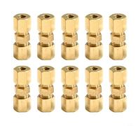 Zilimontt Bremsleitungsverbinder für 4,75 mm Bremsleitungen, kein Bördelwerkzeug erforderlich, M10 x 12 mm Doppelschneiden für Ring, 35 mm Länge, kompatibel mit: