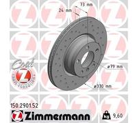 2x ZIMMERMANN Bremsscheibe SPORT COAT Z 150.2901.52