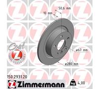 Bremsscheibe Hinterachse Zimmermann 150.2931.20
