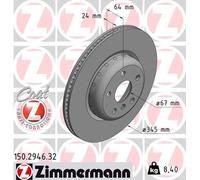 Zimmermann | Bremsscheibe | 150.2946.32