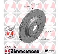 ZIMMERMANN Bremsscheibe 150.3411.52 für BMW