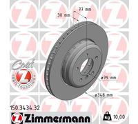 ZIMMERMANN 150.3434.32 Bremsscheibe für BMW