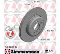ZIMMERMANN Bremsscheibe 150.3480.32 für BMW