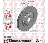 ZIMMERMANN Bremsscheibe 100.3374.70 für AUDI VW
