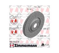 ZIMMERMANN Bremsscheibe FORMULA Z COAT Z 100.3363.70
