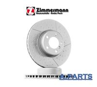 ZIMMERMANN 2X BREMSSCHEIBE 345 mm GELOCHT GESCHLITZT HINTEN BMW 1ER 2ER 3ER F30