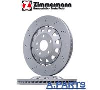 ZIMMERMANN 2X BREMSSCHEIBE 370 mm GELOCHT VORNE AUDI TTRS 8J SEAT ATECA LEON ST
