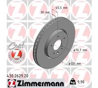 Bremsscheibe Vorderachse Zimmermann 430.2629.20