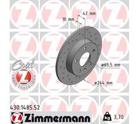 ZIMMERMANN 430.1485.52 Brake Disc for OPEL,VAUXHALL