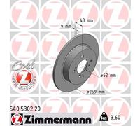 Bremsscheibe COAT Z 540.5302.20