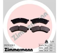 ZIMMERMANN Bremsbelagsatz, Scheibenbremse 29231.230.1 29231.230.1