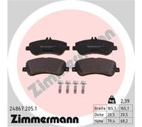 ZIMMERMANN Bremsbeläge Bremsbelegsatz vorne für Mercedes-Benz GLK-Klasse