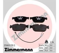ZIMMERMANN Bremsbeläge vorne für Peugeot 508 SW I RCZ Citroën C5 III Break DS5