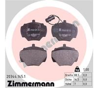 ZIMMERMANN Bremsbelagsatz, Scheibenbremse 20344.145.1