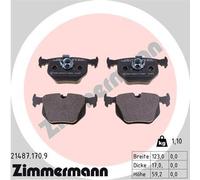 Bremsbelagsatz, Scheibenbremse ZIMMERMANN 21487.170.9 pb:z für BMW LAND ROVER