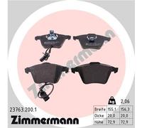 ZIMMERMANN Bremsbelagsatz, Scheibenbremse 23763.200.1