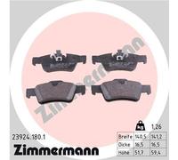 ZIMMERMANN Bremsbelagsatz, Scheibenbremse 23924.180.1 für MERCEDES-BENZ
