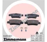 ZIMMERMANN Bremsbelagsatz, Scheibenbremse 24635.160.1 für HONDA