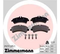 Bremsbelagsatz, Scheibenbremse ZIMMERMANN 29217.205.1 für MERCEDES-BENZ VAG