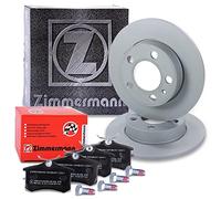 ZIMMERMANN Bremsenset Hinterachse inkl. Bremsscheiben Ø 230 mm Voll + Bremsbeläge hinten