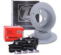ZIMMERMANN Bremsenset Hinterachse inkl. Bremsscheiben Ø 245 mm Voll + Bremsbeläge hinten Kompatibel mit AUDI A6 C5, SKODA SUPERB I (3U4), VW PASSAT B5, PASSAT B5.5 (3B3), PASSAT B5.5 Variant (3B6)