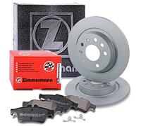 ZIMMERMANN Bremsenset Hinterachse inkl. Bremsscheiben Ø 278 mm Voll + Bremsbeläge hinten Kompatibel mit OPEL SIGNUM CC (Z03), VECTRA C, SAAB 9-3