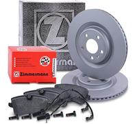 ZIMMERMANN Bremsenset Hinterachse inkl. Bremsscheiben hinten Ø 330 mm innenbelüftet und Bremsbeläge hinten mit Verschleißkontakt Kompatibel mit AUDI A6 C7, A7 Sportback (4GA, 4GF), PORSCHE MACAN (95B)