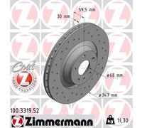 Bremsscheibe Vorderachse Zimmermann 100.3319.52
