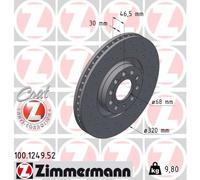 Bremsscheibe Vorderachse Zimmermann 100.1249.52