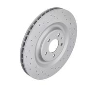 ZIMMERMANN Bremsscheibe SPORT COAT Z hinten rechts links Gelocht 350mm für VAG 100.3376.52