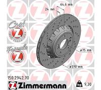 ZIMMERMANN Bremsscheibe 150.2942.70 für BMW