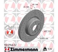 ZIMMERMANN Bremsscheibe 150.2946.52 für BMW TOYOTA