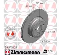 ZIMMERMANN Bremsscheibe 150.3451.20 für BMW