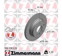 Bremsscheibe Hinterachse Zimmermann 150.1283.20